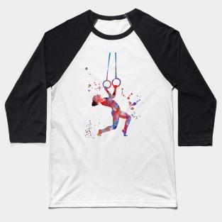 Girl on gymnastics rings Baseball T-Shirt